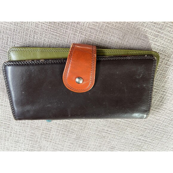 Original Prym Handbags - Original Prym Multicolor Leather Wallet Women One Size Zip ID Card Leopard